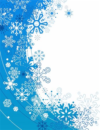 simsearch:400-05364565,k - Christmas blue and white background with contour snowflakes Stock Photo - Budget Royalty-Free & Subscription, Code: 400-05286398