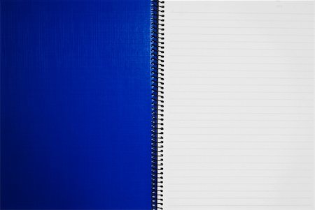 simsearch:400-04735472,k - blank blue notebook open two page background Photographie de stock - Aubaine LD & Abonnement, Code: 400-05286806