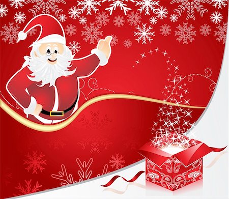 abstract christmas background vector illustration Stock Photo - Budget Royalty-Free & Subscription, Code: 400-05286839