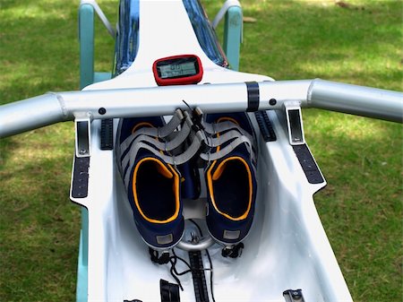 Hull of rowing boat showing shoes Stock Photo - Budget Royalty-Free & Subscription, Code: 400-05286928