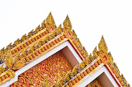 simsearch:400-04871096,k - painting craved front and top roof of budda temple building Photographie de stock - Aubaine LD & Abonnement, Code: 400-05286931