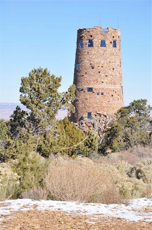 desert wall painting - Watch Tower at Grand Canyon in Arizona Stock Photo - Budget Royalty-Free & Subscription, Code: 400-05286952