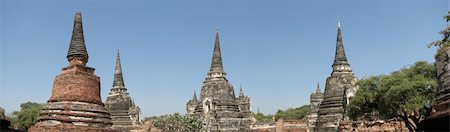 doncero (artist) - Beautiful Thailand, Ayuthaya towers Photographie de stock - Aubaine LD & Abonnement, Code: 400-05287048