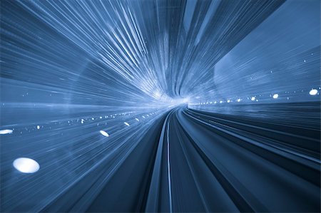 simsearch:841-05785648,k - subway train speeding through a tunnel shanghai china. Stock Photo - Budget Royalty-Free & Subscription, Code: 400-05287106