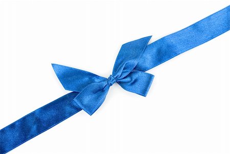 simsearch:400-05902598,k - blue holiday ribbon on white background Photographie de stock - Aubaine LD & Abonnement, Code: 400-05287298