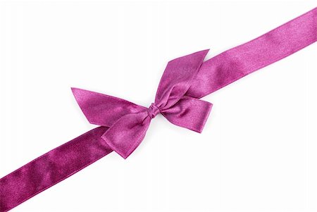 simsearch:400-03975392,k - purple holiday ribbon on white background Foto de stock - Royalty-Free Super Valor e Assinatura, Número: 400-05287299