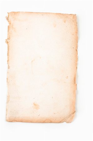 simsearch:400-04734290,k - Vintage paper background from an antique book from 1739 with leather cover isolated on white Fotografie stock - Microstock e Abbonamento, Codice: 400-05287306