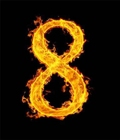 exploding numbers - 8 (eight), fire figure Stock Photo - Budget Royalty-Free & Subscription, Code: 400-05287616