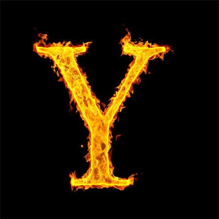 y ,fire letter Stock Photo - Budget Royalty-Free & Subscription, Code: 400-05287657