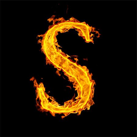 s ,fire letter Stock Photo - Budget Royalty-Free & Subscription, Code: 400-05287651