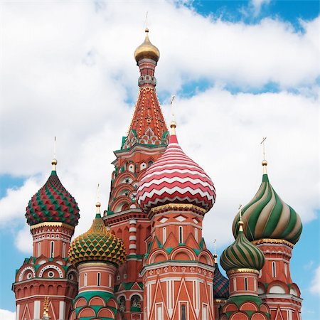 russia gold - St. Basil's Cathedral in Moscow on red square Stock Photo - Budget Royalty-Free & Subscription, Code: 400-05287674