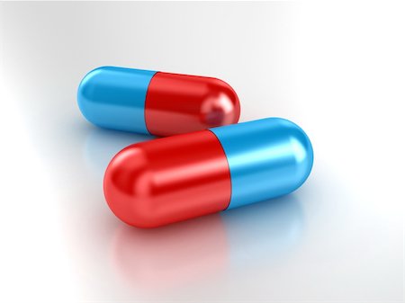 simsearch:400-08697202,k - Illustration of two capsules with a medicine inside Stock Photo - Budget Royalty-Free & Subscription, Code: 400-05287745