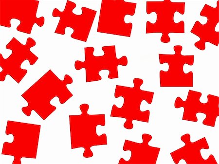 simsearch:400-05288074,k - Jigsaw puzzle pieces isolated against a white background Stock Photo - Budget Royalty-Free & Subscription, Code: 400-05288068