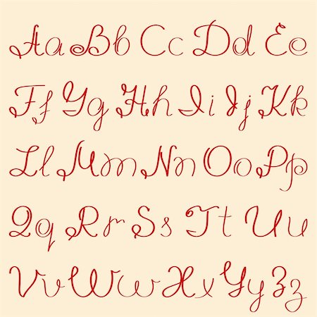 simsearch:400-04311628,k - handwritten alphabet Foto de stock - Royalty-Free Super Valor e Assinatura, Número: 400-05288192