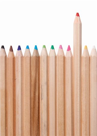 simsearch:400-04870195,k - color pencils isolated on white Foto de stock - Super Valor sin royalties y Suscripción, Código: 400-05288420