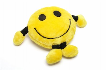 Smiley Soft Toy on White Background Stock Photo - Budget Royalty-Free & Subscription, Code: 400-05288901