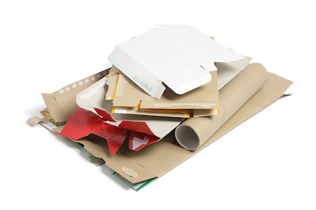 simsearch:400-04775658,k - Cardboard Boxes on Isolated White Background Photographie de stock - Aubaine LD & Abonnement, Code: 400-05288969