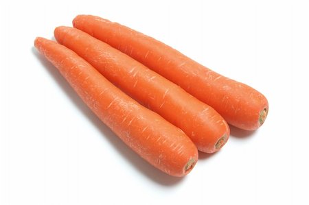 simsearch:400-05369871,k - Carrots on Isolated White Background Stock Photo - Budget Royalty-Free & Subscription, Code: 400-05289205