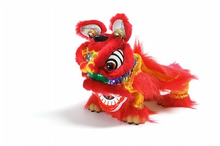 simsearch:400-04775746,k - Lion Dancing on Isolated White Background Stock Photo - Budget Royalty-Free & Subscription, Code: 400-05289311