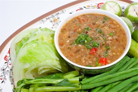 fine herb - Vegetable Curry Thai food is generally cooked with spicy Thai flavors. A national menu. Stock Photo - Budget Royalty-Free & Subscription, Code: 400-05289337