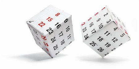 simsearch:400-04777485,k - Boxes wrapped with Calendar Pages on White Background Fotografie stock - Microstock e Abbonamento, Codice: 400-05289540
