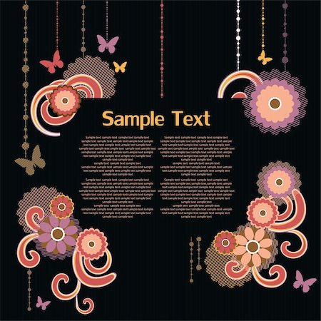 simsearch:400-06640545,k - frame for text with floral ornament and grunge elements Stock Photo - Budget Royalty-Free & Subscription, Code: 400-05289698