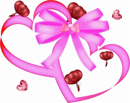 heart and ballon valentine graphic clipart Stock Photo - Budget Royalty-Free & Subscription, Code: 400-05289779