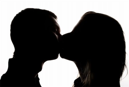 Kissing couple as a concept of love and passion Stock Photo - Budget Royalty-Free & Subscription, Code: 400-05280024