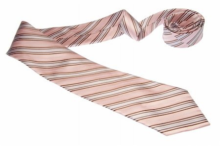 simsearch:400-05278824,k - A brown, pink and blue tie isolated on a white background with a clipping path. Photographie de stock - Aubaine LD & Abonnement, Code: 400-05280584