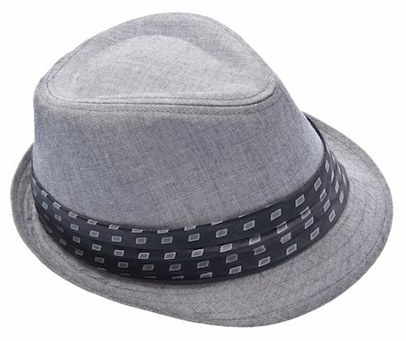 simsearch:400-07919690,k - Hipster Man's Business Formal Hat. Isolated on White with a Clipping Path. Stock Photo - Budget Royalty-Free & Subscription, Code: 400-05280849