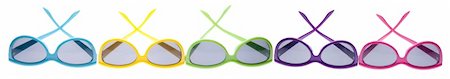 simsearch:400-04314103,k - Hip summer sunglasses isolated on white with a clipping path. Foto de stock - Super Valor sin royalties y Suscripción, Código: 400-05281138