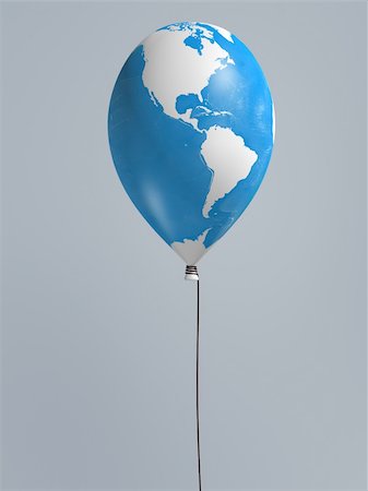 simsearch:400-08192407,k - America global map balloon on blur background Stock Photo - Budget Royalty-Free & Subscription, Code: 400-05281979