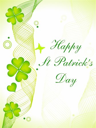 simsearch:400-05894214,k - abstract st Patrick's day card vector illustration Stock Photo - Budget Royalty-Free & Subscription, Code: 400-05282057