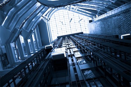 retail escalator - the escalator of the airport. Stock Photo - Budget Royalty-Free & Subscription, Code: 400-05283293