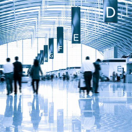 the interior of the pudong airport in shanghai china. Stock Photo - Budget Royalty-Free & Subscription, Code: 400-05283315