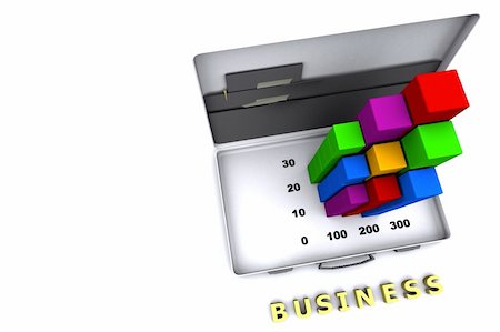 simsearch:400-06079683,k - Business report in bar format with numbers in briefcase Stock Photo - Budget Royalty-Free & Subscription, Code: 400-05283339