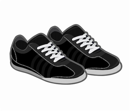 simsearch:400-07550529,k - A pair of vectored running shoes footwear Photographie de stock - Aubaine LD & Abonnement, Code: 400-05283349
