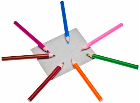 simsearch:400-04314103,k - Colored Pencils Creativity and The Arts Concept Image. Foto de stock - Super Valor sin royalties y Suscripción, Código: 400-05283454