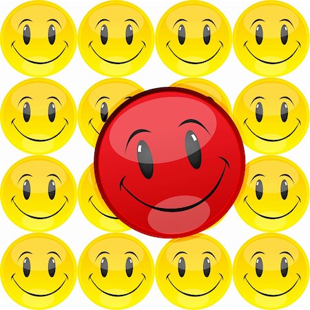 simsearch:400-05946517,k - illustration of happy smiley Foto de stock - Royalty-Free Super Valor e Assinatura, Número: 400-05283507