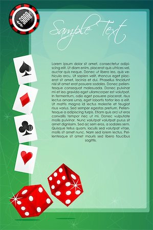 simsearch:400-08498172,k - illustration of casino card Foto de stock - Royalty-Free Super Valor e Assinatura, Número: 400-05283597