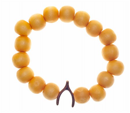 Lucky Wishbone Bracelet.  Isolated on White with a Clipping Path. Stockbilder - Microstock & Abonnement, Bildnummer: 400-05283617