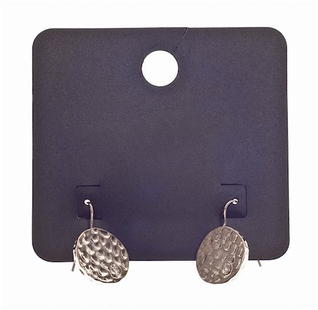 simsearch:400-04764161,k - Set of Earrings on Retail Card Packaging.  Isolated on White with a Clipping Path. Foto de stock - Super Valor sin royalties y Suscripción, Código: 400-05283618