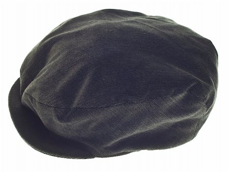 simsearch:400-04764161,k - Black Man Hat.  Isolated on White with a Clipping Path. Foto de stock - Super Valor sin royalties y Suscripción, Código: 400-05283612