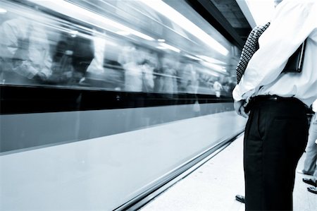 railroad track city perspective - the background of the high-speed train with motion blur outdoor. Stock Photo - Budget Royalty-Free & Subscription, Code: 400-05283667