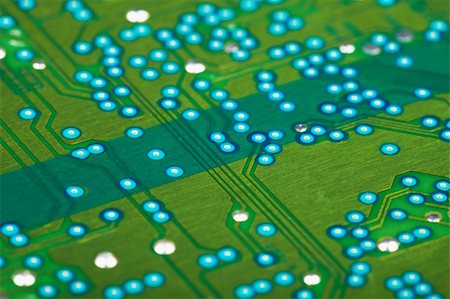 Electronic green old circuit board close up Stock Photo - Budget Royalty-Free & Subscription, Code: 400-05283775