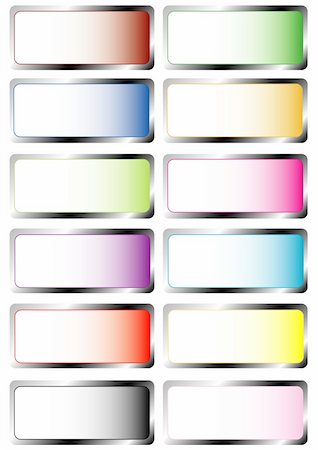 Colors set labels, white isolated Stock Photo - Budget Royalty-Free & Subscription, Code: 400-05283884