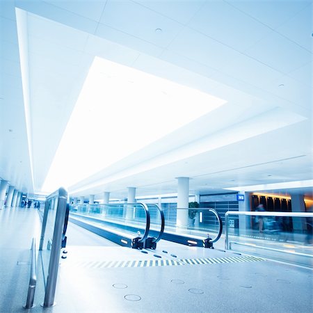 people airports silhouettes - passenger in the shanghai pudong airport.interior of the airport. Stock Photo - Budget Royalty-Free & Subscription, Code: 400-05283901