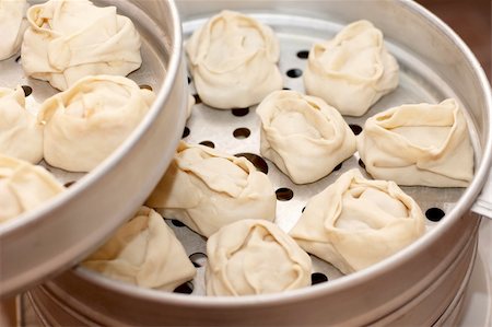 simsearch:400-04025064,k - Metall steam cooker with oriental dumplings (manty) Stock Photo - Budget Royalty-Free & Subscription, Code: 400-05294157