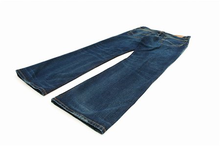 simsearch:400-07770306,k - Pair of jeans isolated on the white background Foto de stock - Royalty-Free Super Valor e Assinatura, Número: 400-05294418