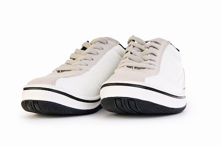 simsearch:400-04750303,k - Sporty shoes isolated on the white background Photographie de stock - Aubaine LD & Abonnement, Code: 400-05294662